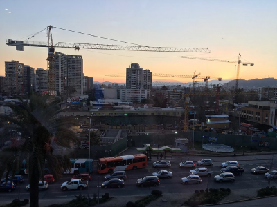 City Construction (Sunset over the commune of Ñuñoa)