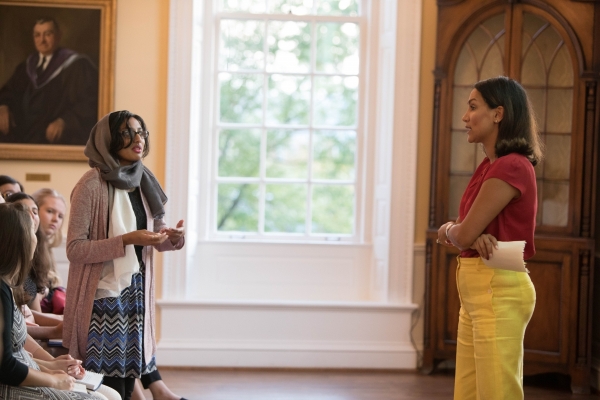 Yeganeh Salahi answering a questionn from audience member