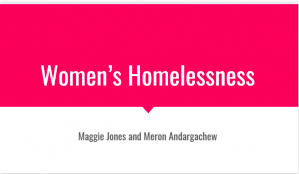 women's homeslessness