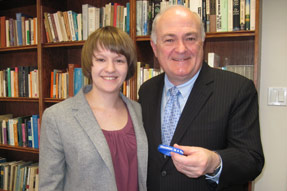 Jacquelyn Alanko and President Knapp