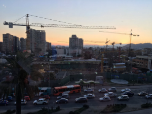 City Construction (Sunset over the commune of Ñuñoa)