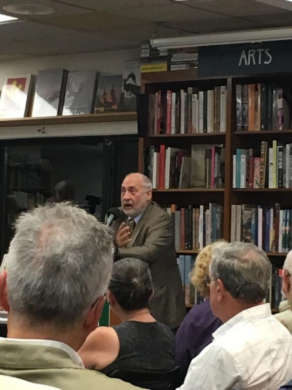 Speaker in front of audience